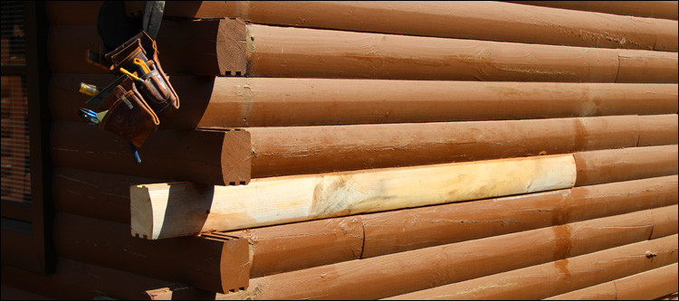 Log Home Damage Repair  Rawlings, Virginia