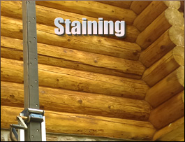  Brunswick County, Virginia Log Home Staining